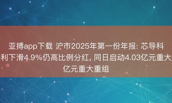 亚搏app下载 沪市2025年第一份年报: 芯导科技净利下滑4.9%仍高比例分红, 同日启动4.03亿元重大重组