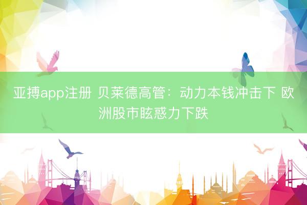 亚搏app注册 贝莱德高管：动力本钱冲击下 欧洲股市眩惑力下跌