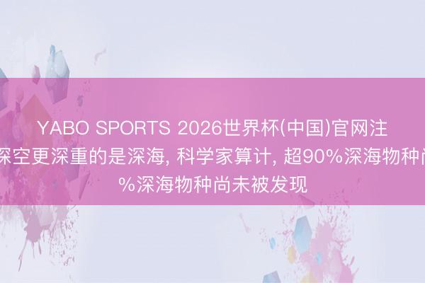 YABO SPORTS 2026世界杯(中国)官网注册登录 比深空更深重的是深海， 科学家算计， 超90%深海物种尚未被发现