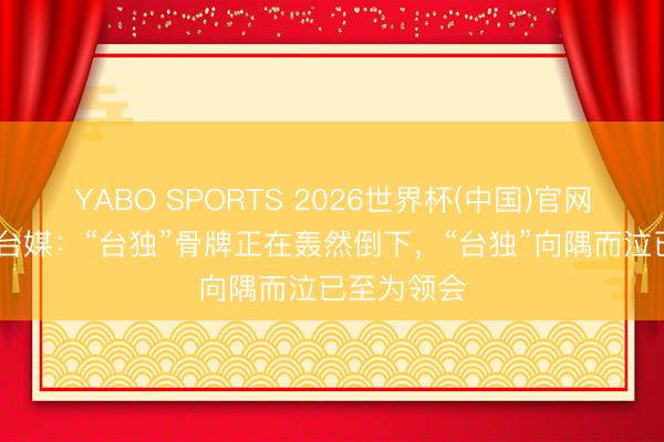 YABO SPORTS 2026世界杯(中国)官网注册登录 台媒：“台独”骨牌正在轰然倒下，“台独”向隅而泣已至为领会