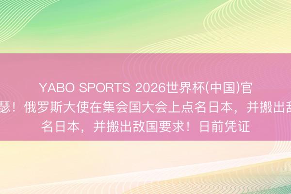 YABO SPORTS 2026世界杯(中国)官网注册登录 极端萧瑟！俄罗斯大使在集会国大会上点名日本，并搬出敌国要求！日前凭证
