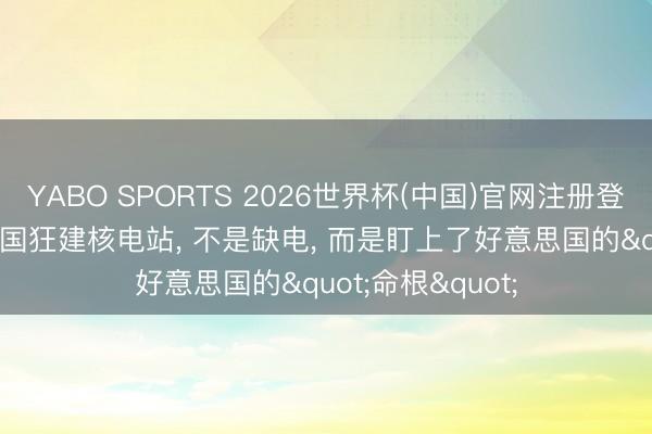 YABO SPORTS 2026世界杯(中国)官网注册登录 没念念到， 中国狂建核电站， 不是缺电， 而是盯上了好意思国的"命根"