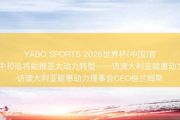 YABO SPORTS 2026世界杯(中国)官网注册登录 专访｜澳中和洽将助推亚太动力转型——访澳大利亚聪惠动力理事会CEO格兰姆斯